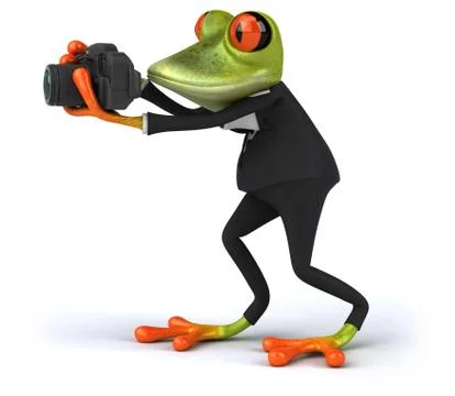 Fun frog Stock Illustration