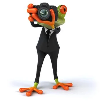 Fun frog Stock Illustration