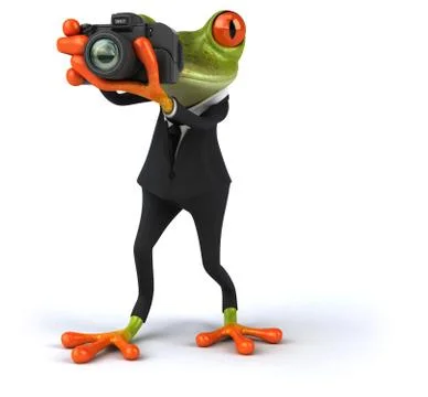 Fun frog Stock Illustration