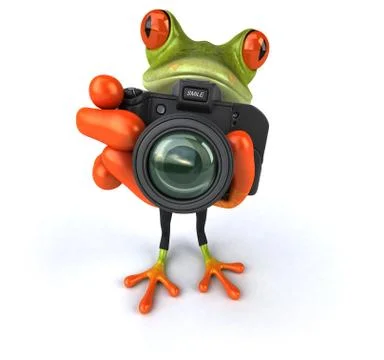 Fun frog Stock Illustration