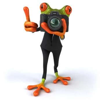 Fun frog Stock Illustration