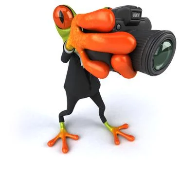 Fun frog Stock Illustration
