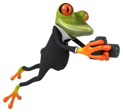 Fun frog Stock Illustration