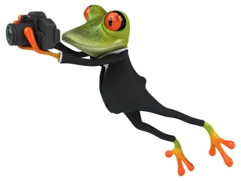 Fun frog Stock Illustration