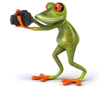 Fun frog Stock Illustration