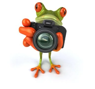 Fun frog Stock Illustration