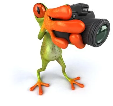Fun frog Stock Illustration
