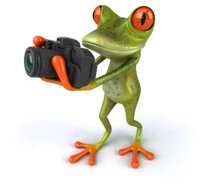 Fun frog Stock Illustration