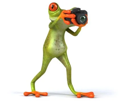 Fun frog Stock Illustration