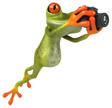 Fun frog Stock Illustration