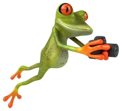 Fun frog Stock Illustration