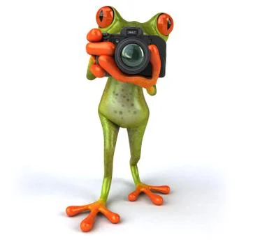 Fun frog Stock Illustration