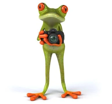 Fun frog Stock Illustration
