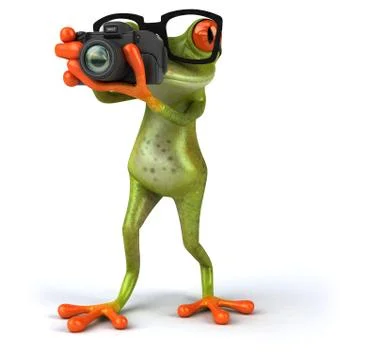 Fun frog Stock Illustration