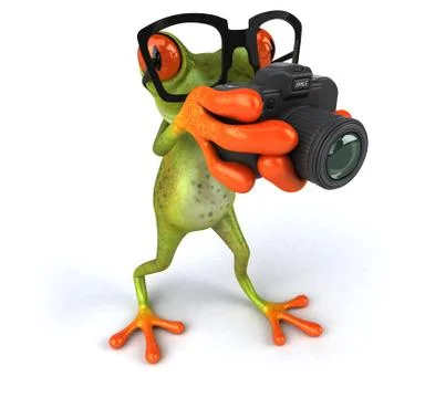 Fun frog Stock Illustration