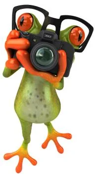Fun frog Stock Illustration