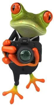 Fun frog Stock Illustration