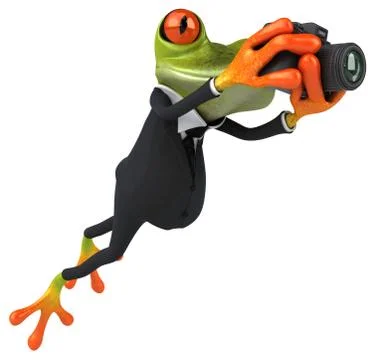 Fun frog Stock Illustration