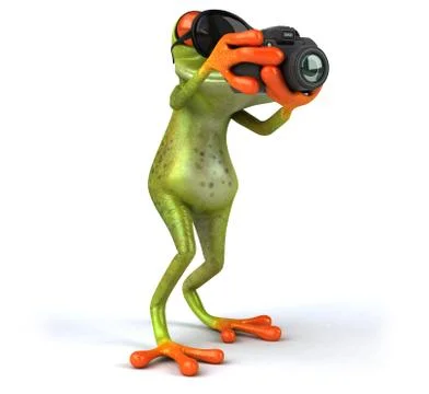 Fun frog Stock Illustration