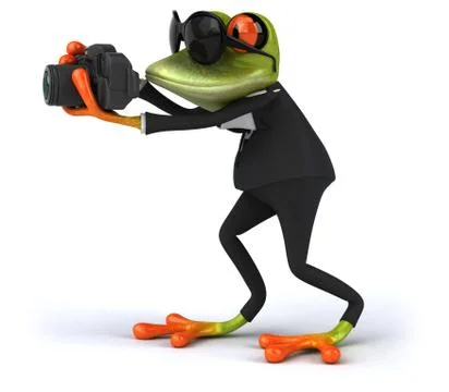 Fun frog Stock Illustration