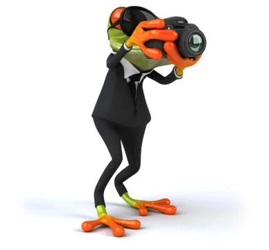 Fun frog Stock Illustration