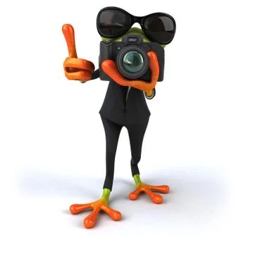 Fun frog Stock Illustration