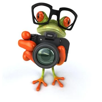 Fun frog Stock Illustration