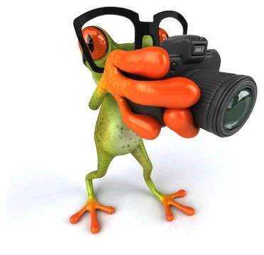 Fun frog Stock Illustration