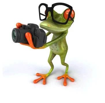 Fun frog Stock Illustration