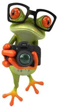 Fun frog Stock Illustration