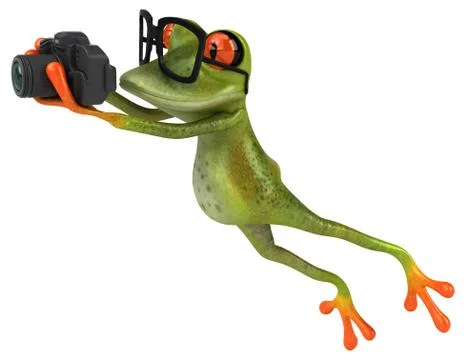Fun frog Stock Illustration