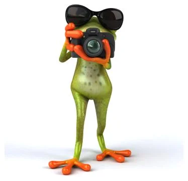 Fun frog Stock Illustration