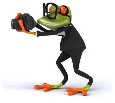 Fun frog Stock Illustration