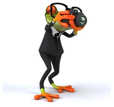 Fun frog Stock Illustration