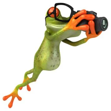 Fun frog Stock Illustration