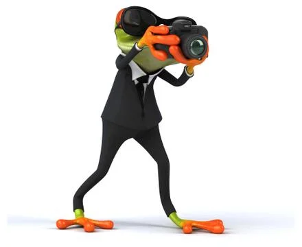 Fun frog Stock Illustration