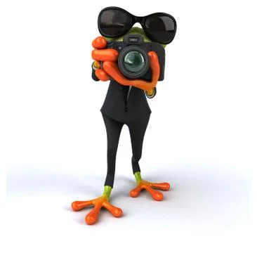 Fun frog Stock Illustration