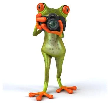 Fun frog Stock Illustration