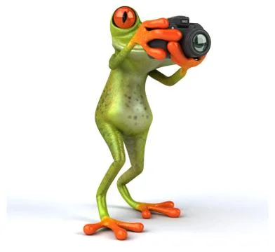 Fun frog Stock Illustration