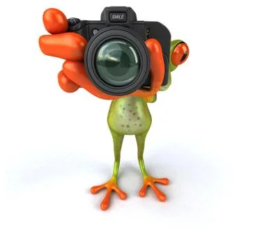 Fun frog Stock Illustration