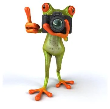 Fun frog Stock Illustration