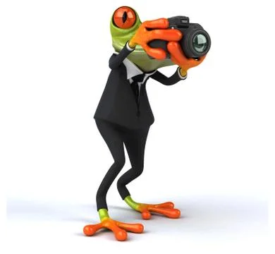 Fun frog Stock Illustration