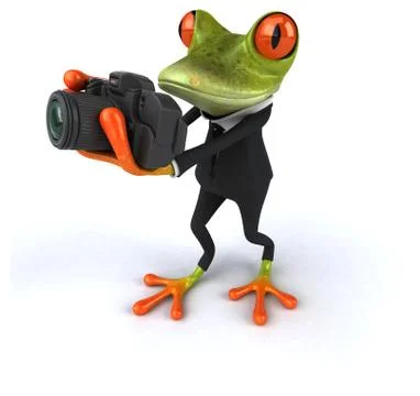 Fun frog Stock Illustration