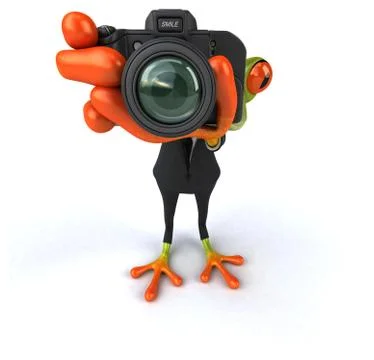 Fun frog Stock Illustration