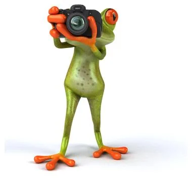 Fun frog Stock Illustration