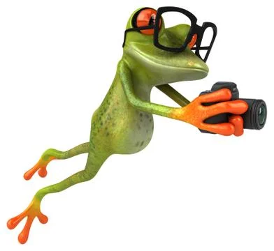 Fun frog Stock Illustration