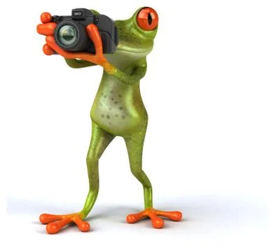 Fun frog Stock Illustration
