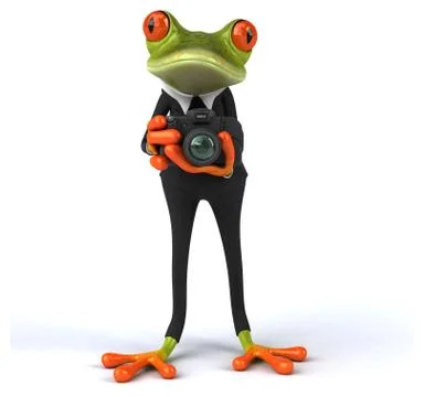 Fun frog Stock Illustration