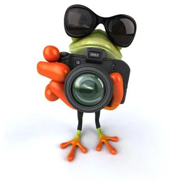 Fun frog Stock Illustration