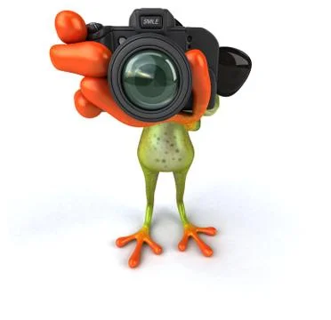 Fun frog Stock Illustration